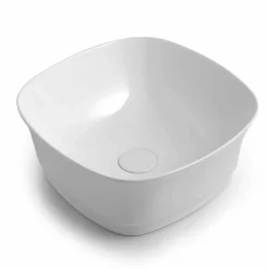 Viadurini Bathroom Keramikwaschbecken-Quadratisches Waschtisch mit Arbeitsplatte aus farbiger Keramik Made in Italy - Zarro