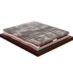 Viadurini Night Design Queen Size Matratze-Queen Size Matratze aus Memory XFoam H 25 cm Made in Italy - Carbone