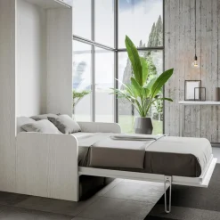 Viadurini Night Design Klappbett-Queen-Size-Bett mit vertikalem Klappbett und Sofa Made in Italy - Magiccompare