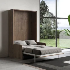 Viadurini Night Design Klappbett-Queen-Size-Bett mit vertikalem Klappbett und Sofa Made in Italy - Magiccompare