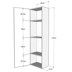 Viadurini Night Design Klappbett-Queen-Size-Bett mit vertikalem Klappbett und Säule - Magiccompare