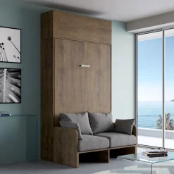 Viadurini Night Design Klappbett-Queen-Size-Klappbett mit Sofa und Wandeinheit - Magiccompare