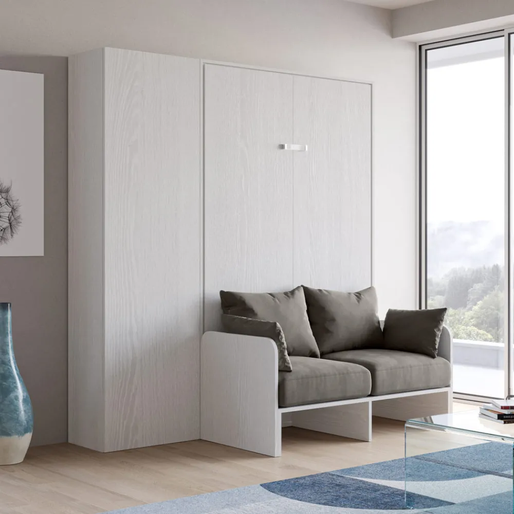 Viadurini Night Design Klappbett-Queen-Size-Klappbett mit Sofa und Säule - Magiccompare