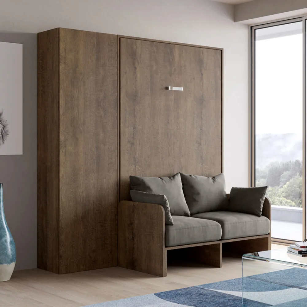 Viadurini Night Design Klappbett-Queen-Size-Klappbett mit Sofa und Säule - Magiccompare