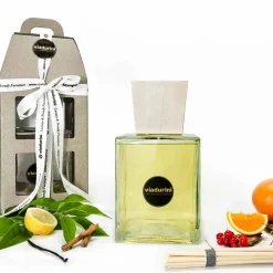 Viadurini Home Fragrance Feel Good-Raumduft Mandarine und Zimt 2,5 Lt mit Stäbchen - Lamaddalena