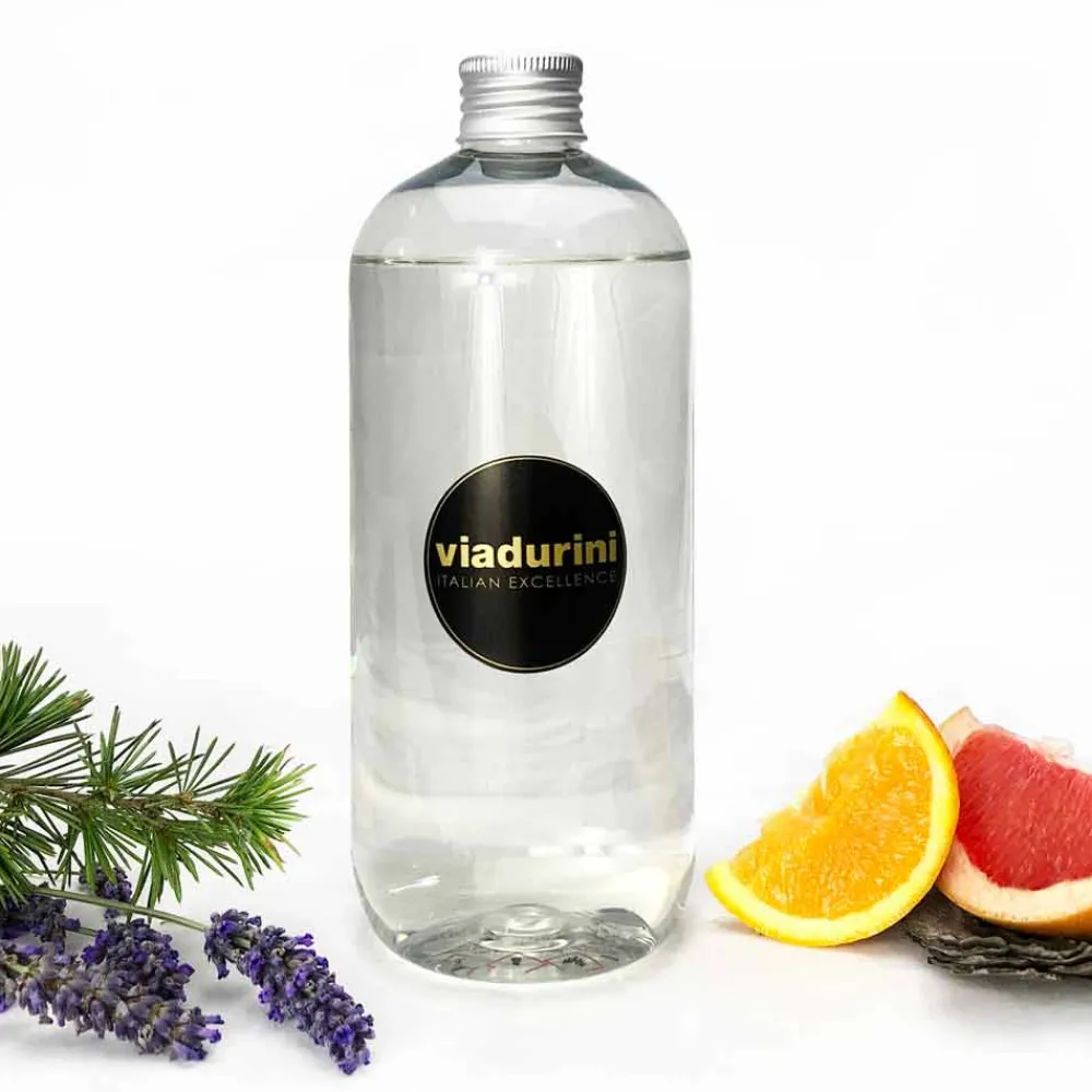 Viadurini Home Fragrance Raumduft Nachfüller-Raumduft Nachfüller Weißes Leinen 500 ml oder 1 lt - Cuoredifirenze