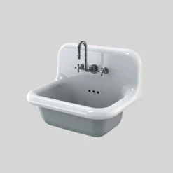 Viadurini Bathroom Vintage Waschbecken|Farbige Waschbecken-Rechteckige Keramikspüle mit farbigem Boden, Jordanien