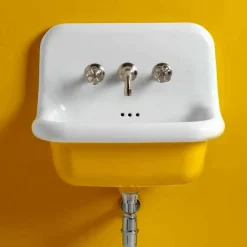 Viadurini Bathroom Vintage Waschbecken|Farbige Waschbecken-Rechteckige Keramikspüle mit farbigem Boden, Jordanien