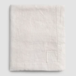 Viadurini Textile Tischdecken-Rechteckige Leinentischdecke mit Knopflöchern und 12 Luxusknöpfen - Mediterranea