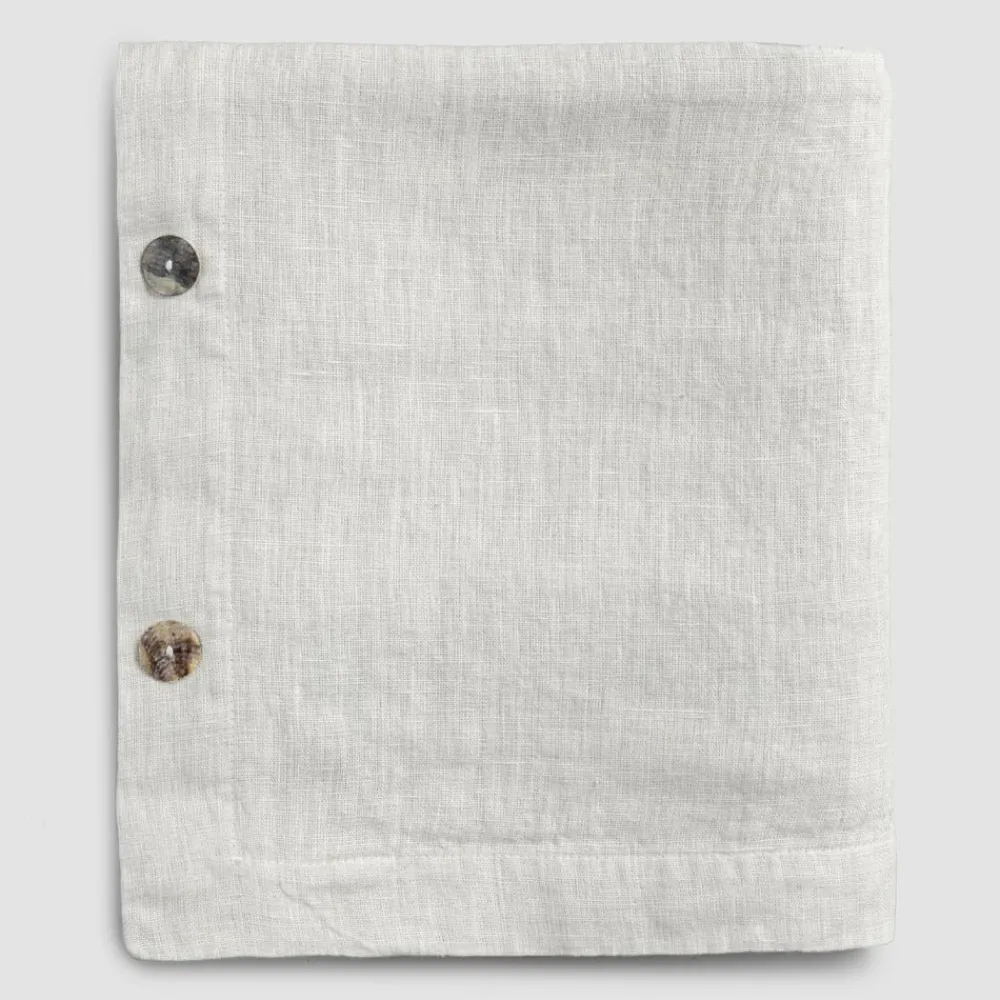 Viadurini Textile Tischdecken-Rechteckige Leinentischdecke mit Knopflöchern und 10 Knöpfen, Luxus - Mittelmeer