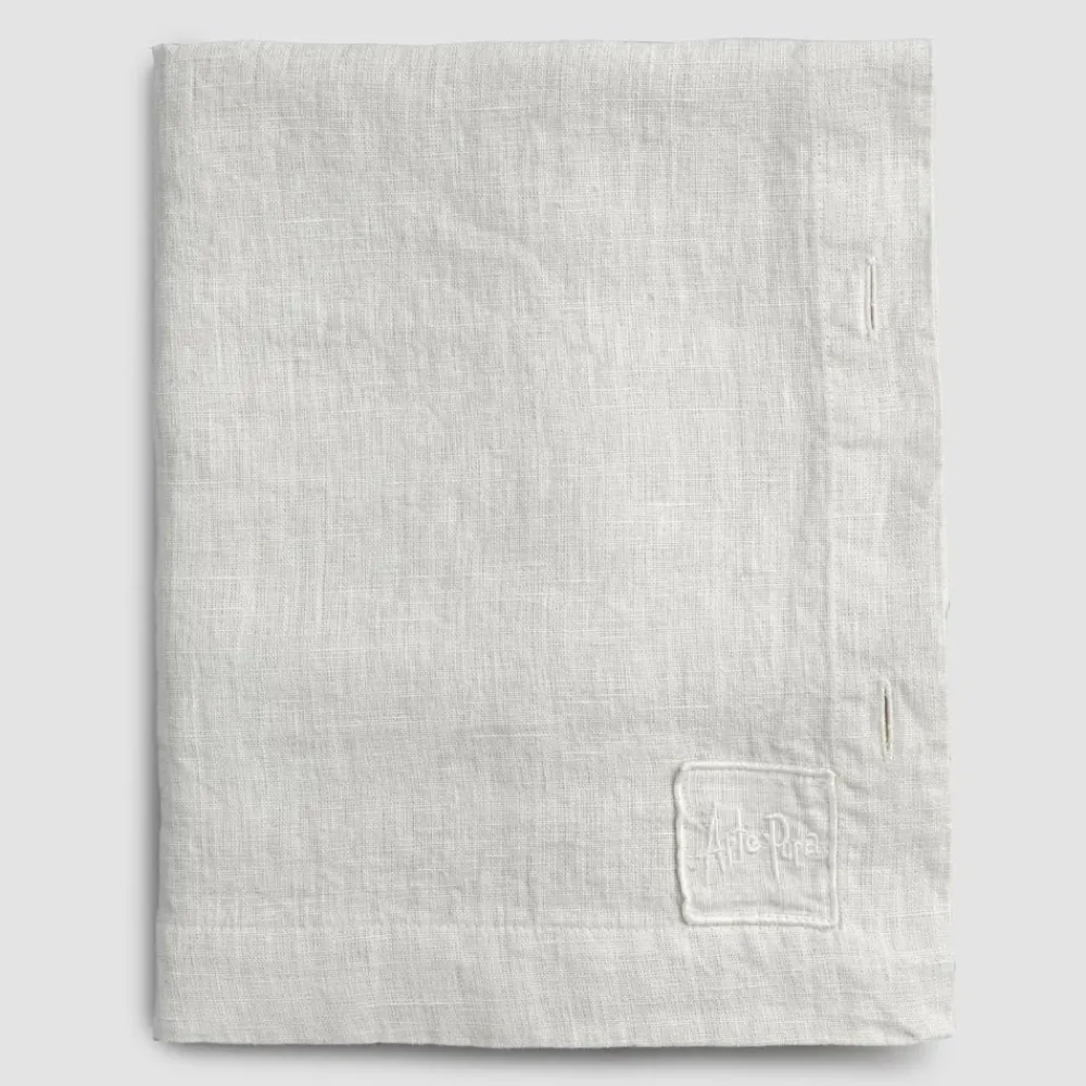 Viadurini Textile Tischdecken-Rechteckige Leinentischdecke mit Knopflöchern und 10 Knöpfen, Luxus - Mittelmeer