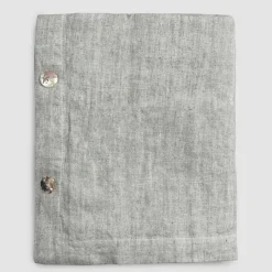 Viadurini Textile Tischdecken-Rechteckige Leinentischdecke mit Knopflöchern und 10 Knöpfen, Luxus - Mittelmeer