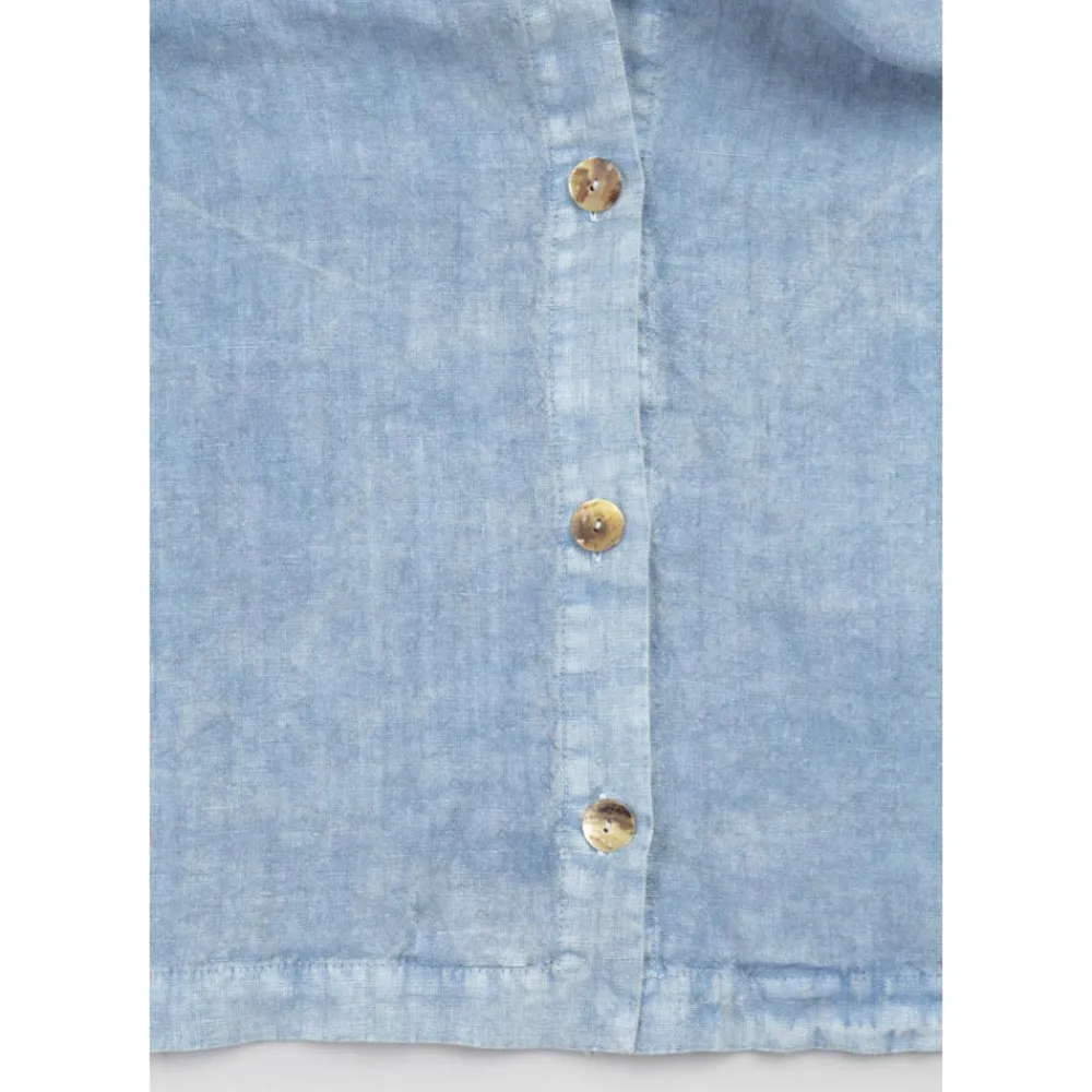 Viadurini Textile Tischdecken-Rechteckige Leinentischdecke mit Knopflöchern und 10 Knöpfen, Luxus - Mittelmeer