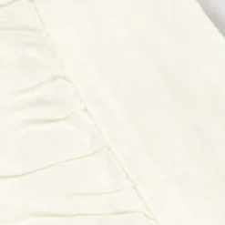 Viadurini Textile Tischdecken-Rechteckige Tischdecke aus weißem Leinen, Rahmen und geprägter Kantenfalte - Mippel