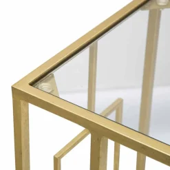 Viadurini Living Moderne Couchtische-Rechteckiger Couchtisch aus modernem Eisen und Glas - Albertino