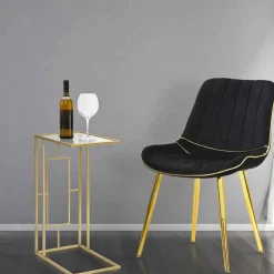 Viadurini Living Moderne Couchtische-Rechteckiger Couchtisch aus modernem Eisen und Glas - Albertino