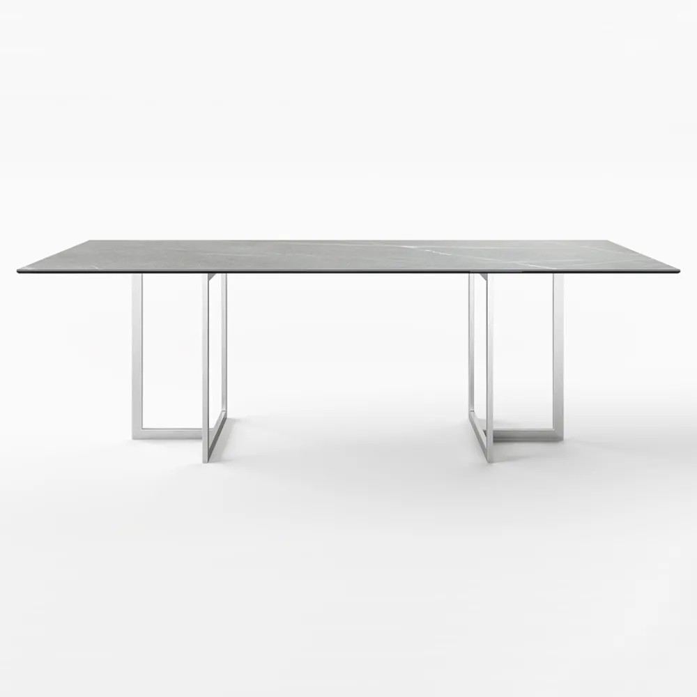 Viadurini Living Esstische-Rechteckiger Esstisch aus Feinsteinzeug Made in Italy - Emilio