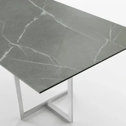 Viadurini Living Esstische-Rechteckiger Esstisch aus Feinsteinzeug Made in Italy - Emilio