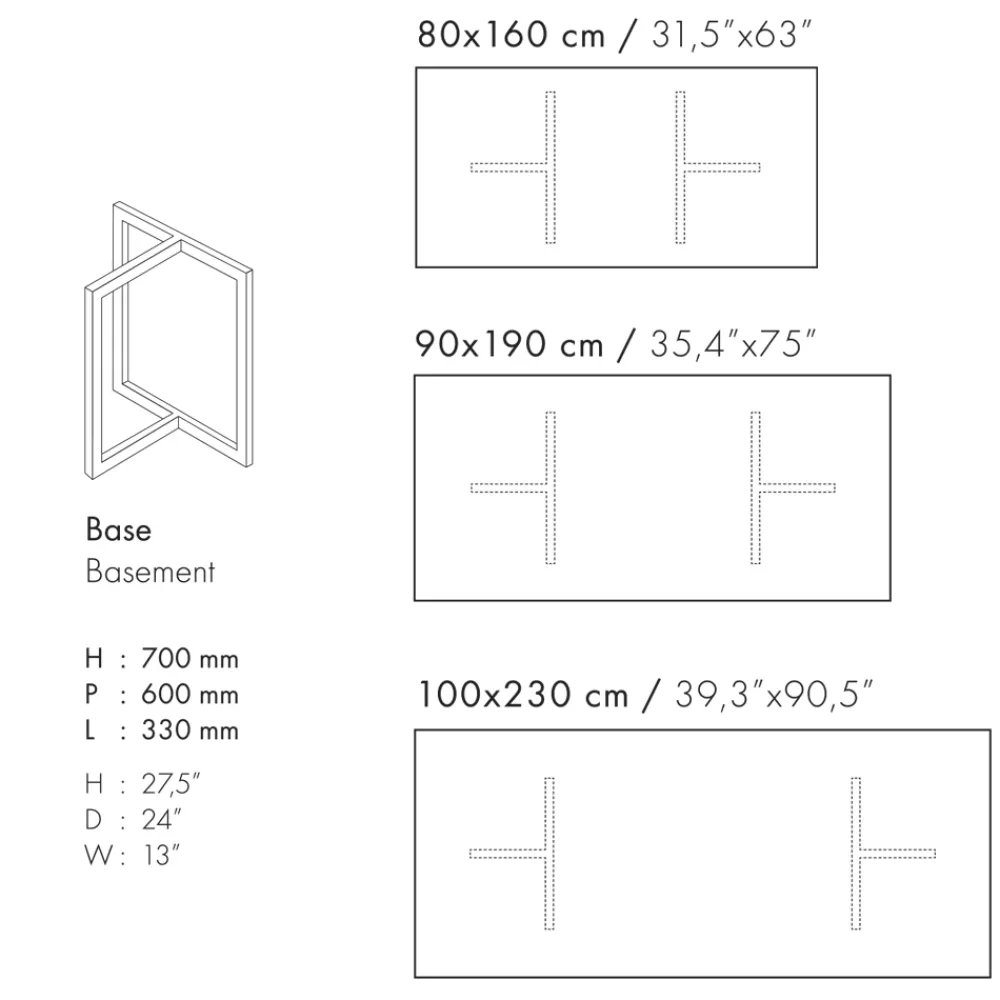 Viadurini Living Esstische-Rechteckiger Esstisch aus Feinsteinzeug Made in Italy - Emilio