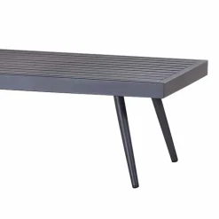 Viadurini in the Garden Garten Beistelltisch-Rechteckiger Garten-Couchtisch aus anthrazit lackiertem Aluminium - Rasti