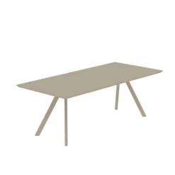 Viadurini in the Garden Gartentische Fest-Rechteckiger Gartentisch aus verzinktem Stahl Made in Italy - Brienne