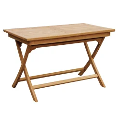 Viadurini in the Garden Gartentische Aus Teakholz-Rechteckiger Gartentisch 120x70 cm aus Teakholz - Alba