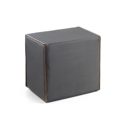 Viadurini Living Sitzsäcke|Sitzsäcke-Rechteckiger gepolsterter Pouf aus Stoff und kontrastierender Kante, hergestellt in Italien – Boreale