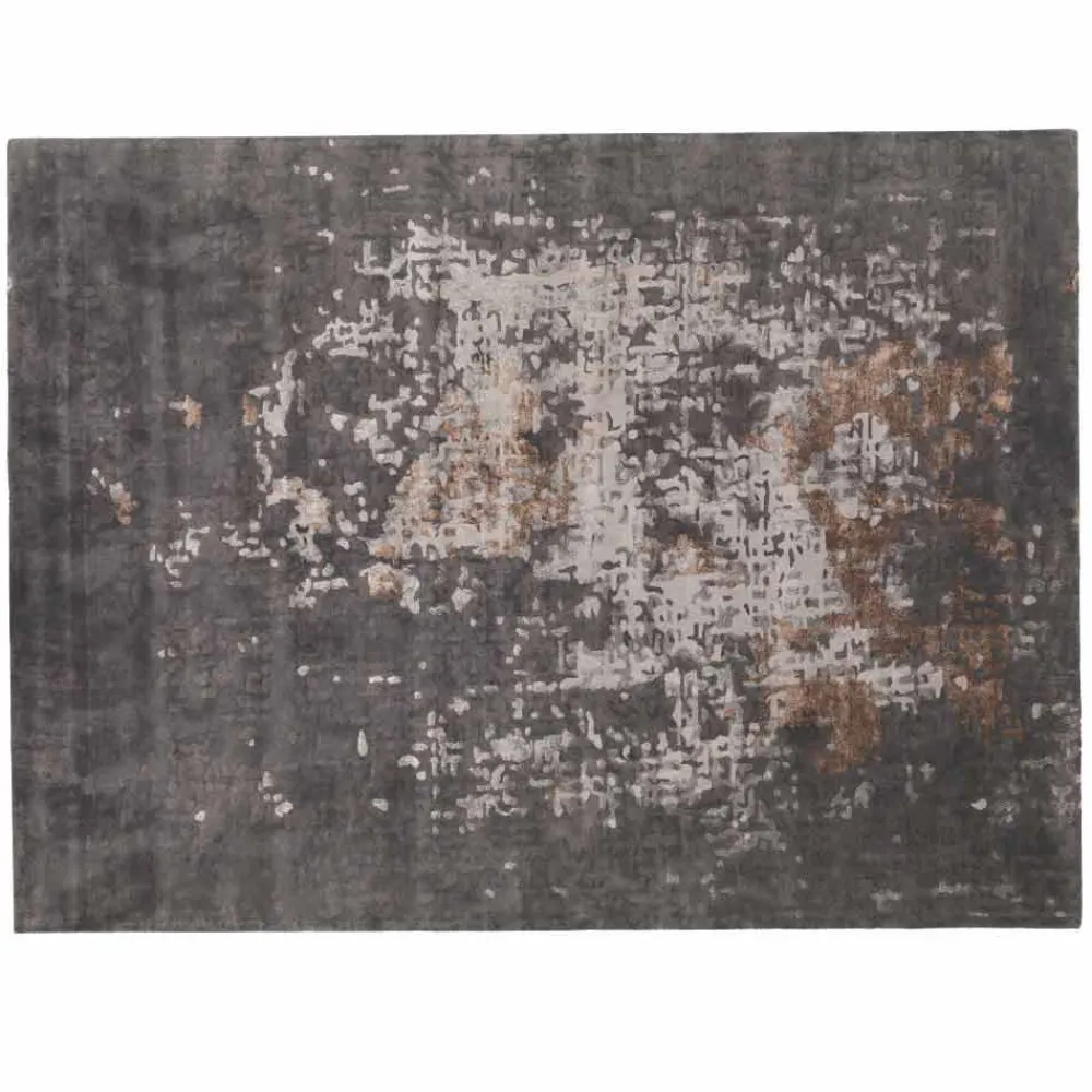 Viadurini Living Teppiche-Rechteckiger rechteckiger Wohnzimmerteppich aus Wolle, Baumwolle und Viskose Made in Italy