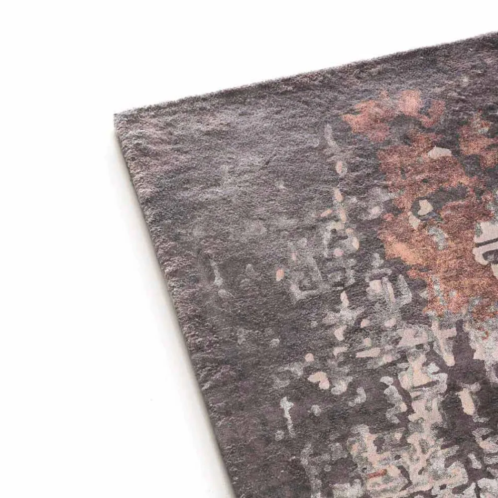 Viadurini Living Teppiche-Rechteckiger rechteckiger Wohnzimmerteppich aus Wolle, Baumwolle und Viskose Made in Italy