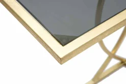 Viadurini Living Moderne Couchtische-Rechteckiger Sofatisch im modernen Design aus Eisen und Glas - Herbie