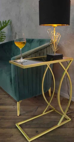 Viadurini Living Moderne Couchtische-Rechteckiger Sofatisch im modernen Design aus Eisen und Glas - Herbie