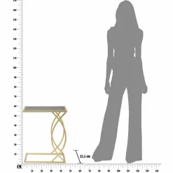 Viadurini Living Moderne Couchtische-Rechteckiger Sofatisch im modernen Design aus Eisen und Glas - Herbie
