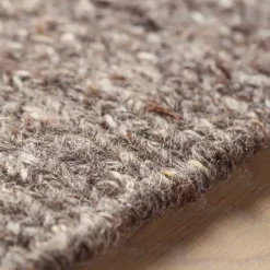 Viadurini Carpets Teppiche-Rechteckiger Teppich aus modernem Design aus Seide und brauner oder cremefarbener Baumwolle - Kuta