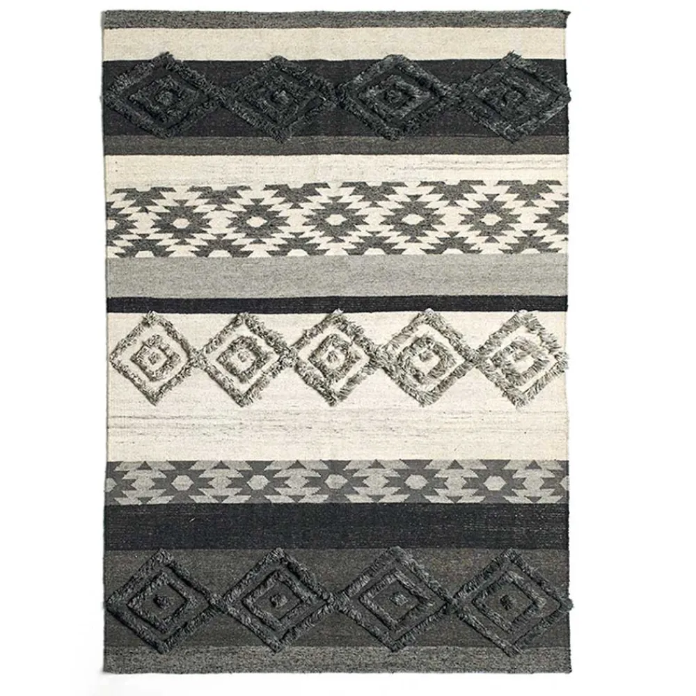 Viadurini Carpets Teppiche-Rechteckiger Teppich aus Wolle, Baumwolle und Viskose für modernes Wohnzimmer - Zorro