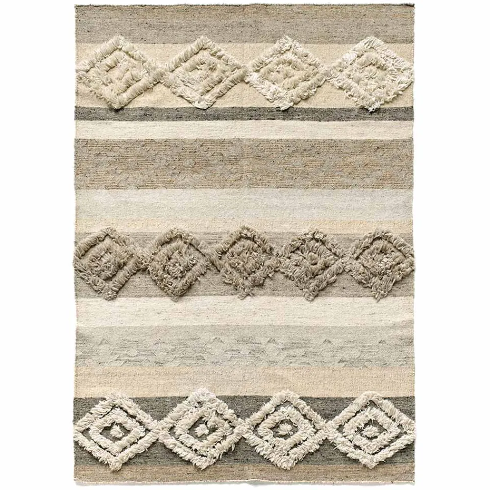 Viadurini Carpets Teppiche-Rechteckiger Teppich aus Wolle, Baumwolle und Viskose für modernes Wohnzimmer - Zorro