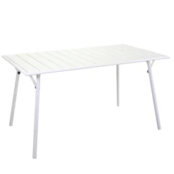 Viadurini in the Garden Gartentische Aus Aluminium-Rechteckiger und klappbarer Gartentisch aus Metall - Ribbon