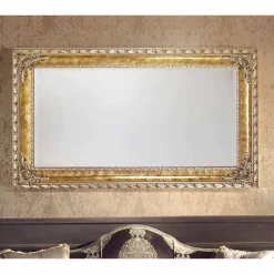 Viadurini Classic Wandspiegel-Rechteckiger Wandspiegel mit modernen Linien made in Italy Umberto