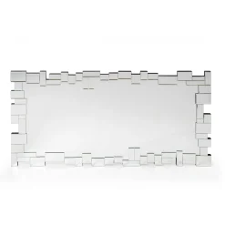 Viadurini Living Wandspiegel-Rechteckiger Wandspiegel mit geformtem Glasrahmen - Norbo