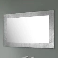 Viadurini Bathroom Wandspiegel-Rechteckiger Wandspiegel mit silbernem, goldenem oder kupfernem Glasrahmen - Stileo