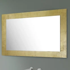 Viadurini Bathroom Wandspiegel-Rechteckiger Wandspiegel mit silbernem, goldenem oder kupfernem Glasrahmen - Stileo