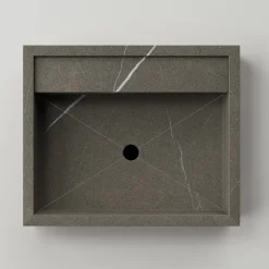 Viadurini Bathroom Keramikwaschbecken-Rechteckiges Aufsatzwaschbecken aus Feinsteinzeug Made in Italy - Cervia