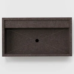 Viadurini Bathroom Keramikwaschbecken-Rechteckiges Aufsatzwaschbecken aus Feinsteinzeug Made in Italy - Cervia