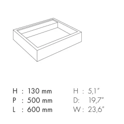 Viadurini Bathroom Keramikwaschbecken-Rechteckiges Aufsatzwaschbecken aus Feinsteinzeug Made in Italy - Cervia