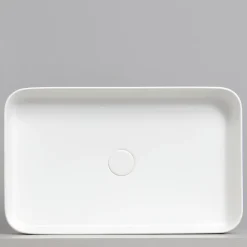 Viadurini Bathroom Keramikwaschbecken-Rechteckiges Aufsatzwaschbecken aus farbiger Keramik Made in Italy - Dable