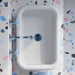 Viadurini Bathroom Farbige Waschbecken-Rechteckiges Aufsatzwaschbecken aus Keramik – Holly