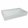 Viadurini Bathroom Keramikwaschbecken-Rechteckiges Aufsatzwaschbecken L 80 cm aus Keramik Made in Italy - Piacione