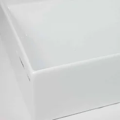 Viadurini Bathroom Keramikwaschbecken-Rechteckiges Aufsatzwaschbecken L 80 cm aus Keramik Made in Italy - Piacione