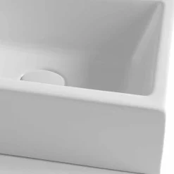 Viadurini Bathroom Keramikwaschbecken-Rechteckiges Aufsatzwaschbecken L 44 cm aus Keramik Made in Italy - Federica