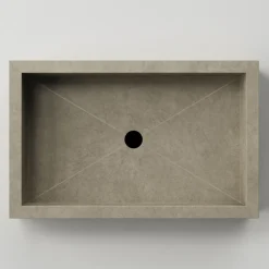 Viadurini Bathroom Keramikwaschbecken-Rechteckiges Badezimmer-Waschbecken aus Feinsteinzeug Made in Italy - Ludmilla