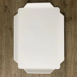 Viadurini Kitchen Küchenzubehör-Rechteckiges Küchentablett in weißer Corian-Qualität Made in Italy - Ivanova